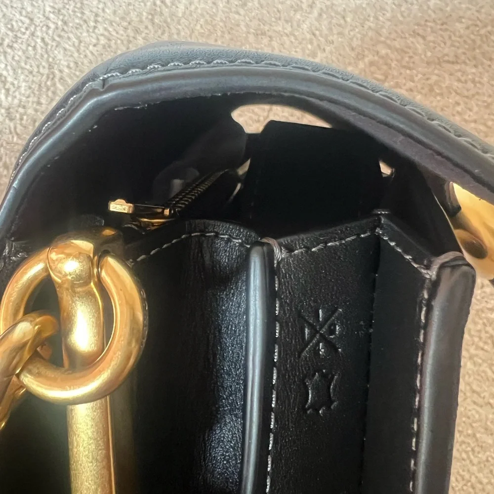 Coach Twisted Tabby 26 Shoulder Bag Black with Gold hardware - Picture 14 of 14